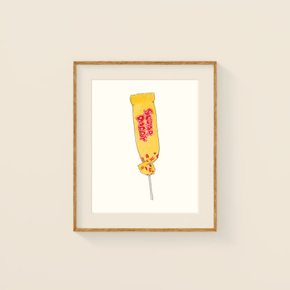 Mini Prints - Retro Candy | Gouache and Ink