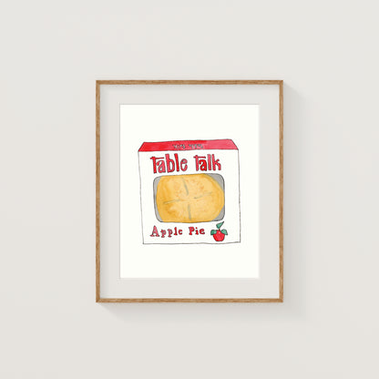 Individual New England Foods Mini Art Prints | Watercolor and Ink