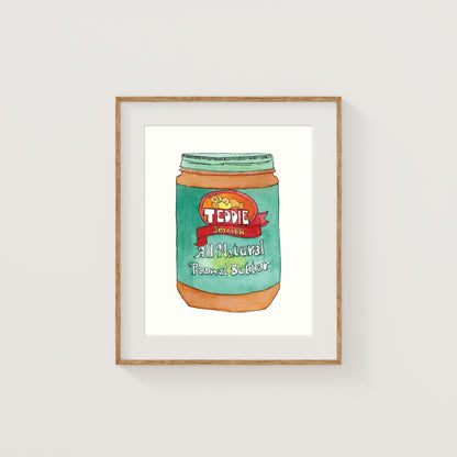 Individual New England Foods Mini Art Prints | Watercolor and Ink