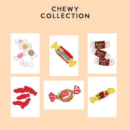 Tiny Prints - Retro Candy Edition - Pack of 6