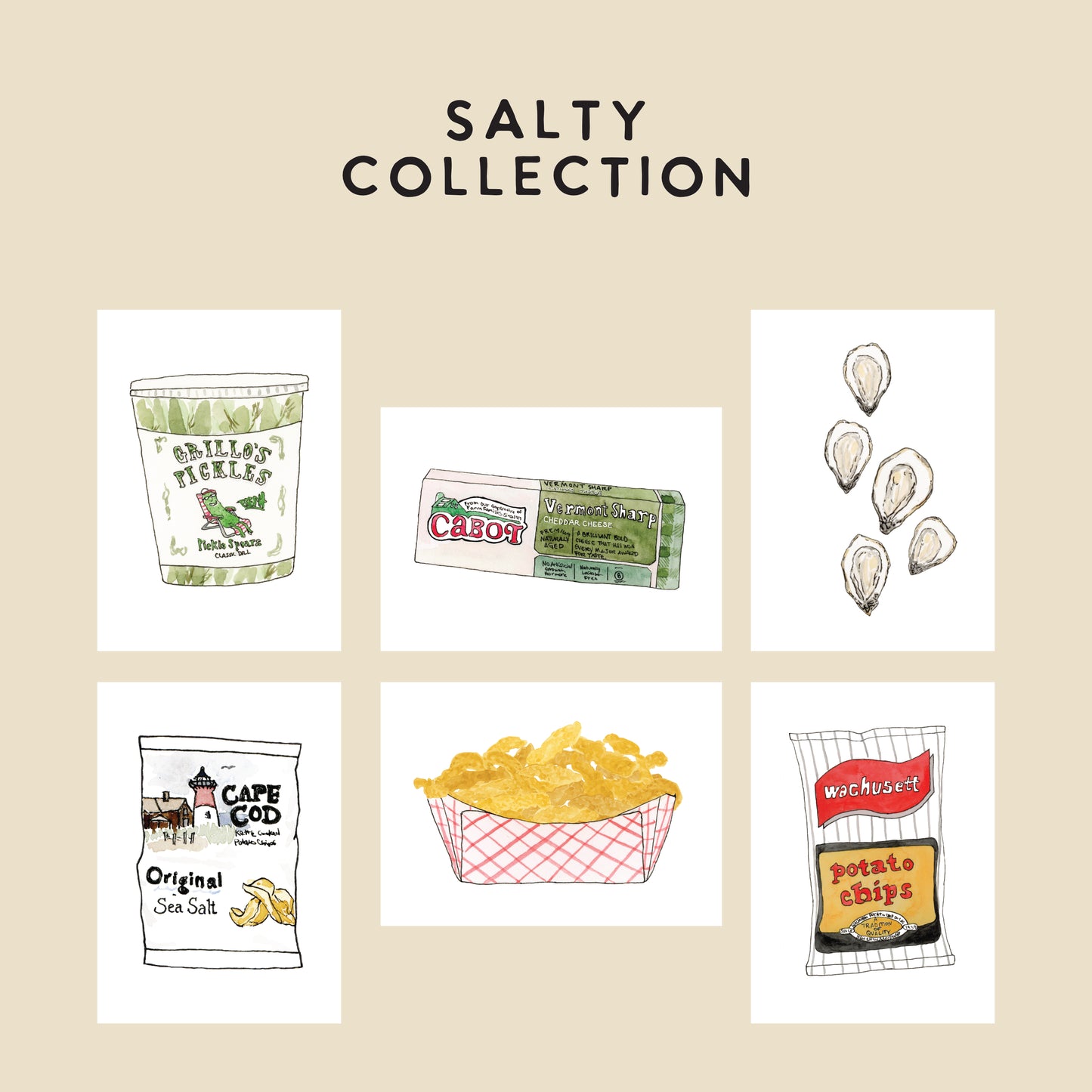Tiny Prints - New England Foods Edition - Pack of 6