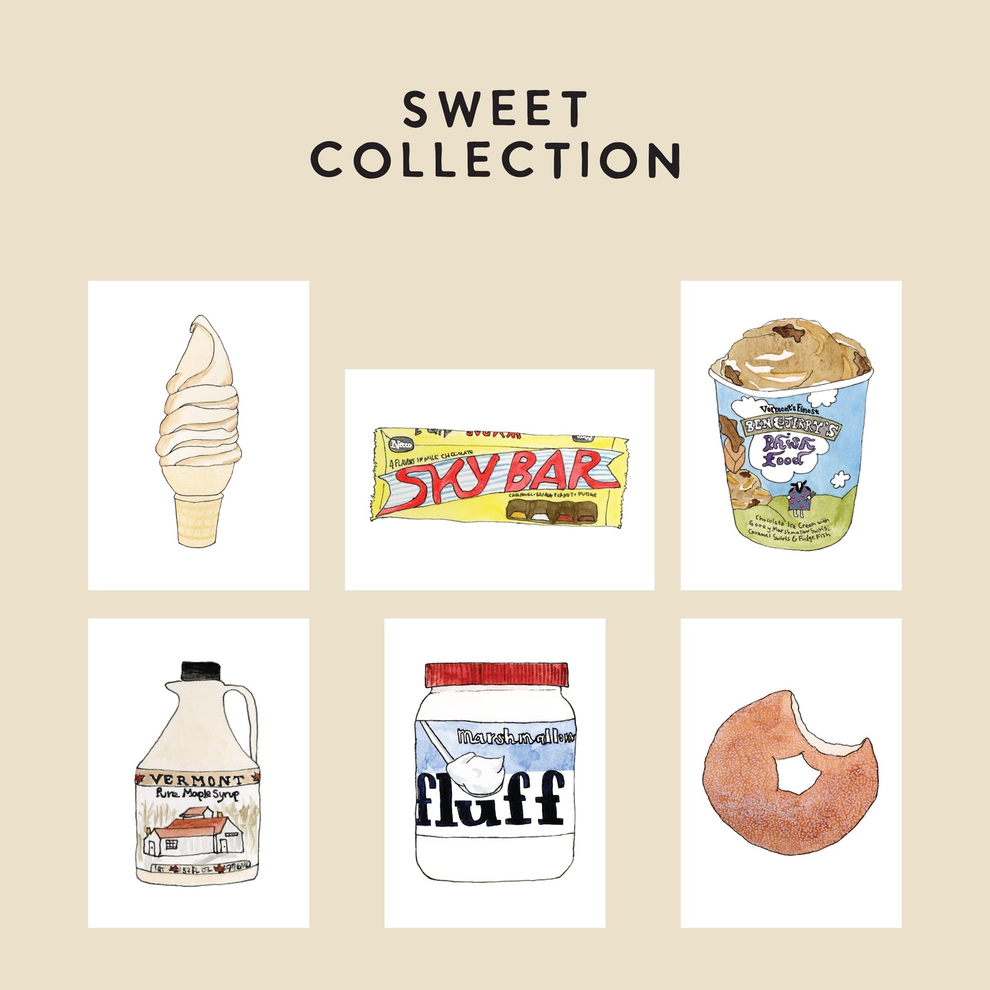 Tiny Prints - New England Foods Edition - Pack of 6