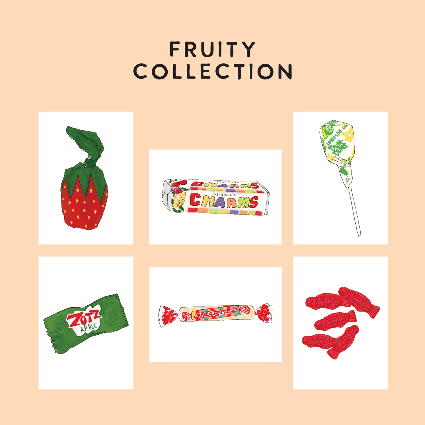 Tiny Prints - Retro Candy Edition - Pack of 6