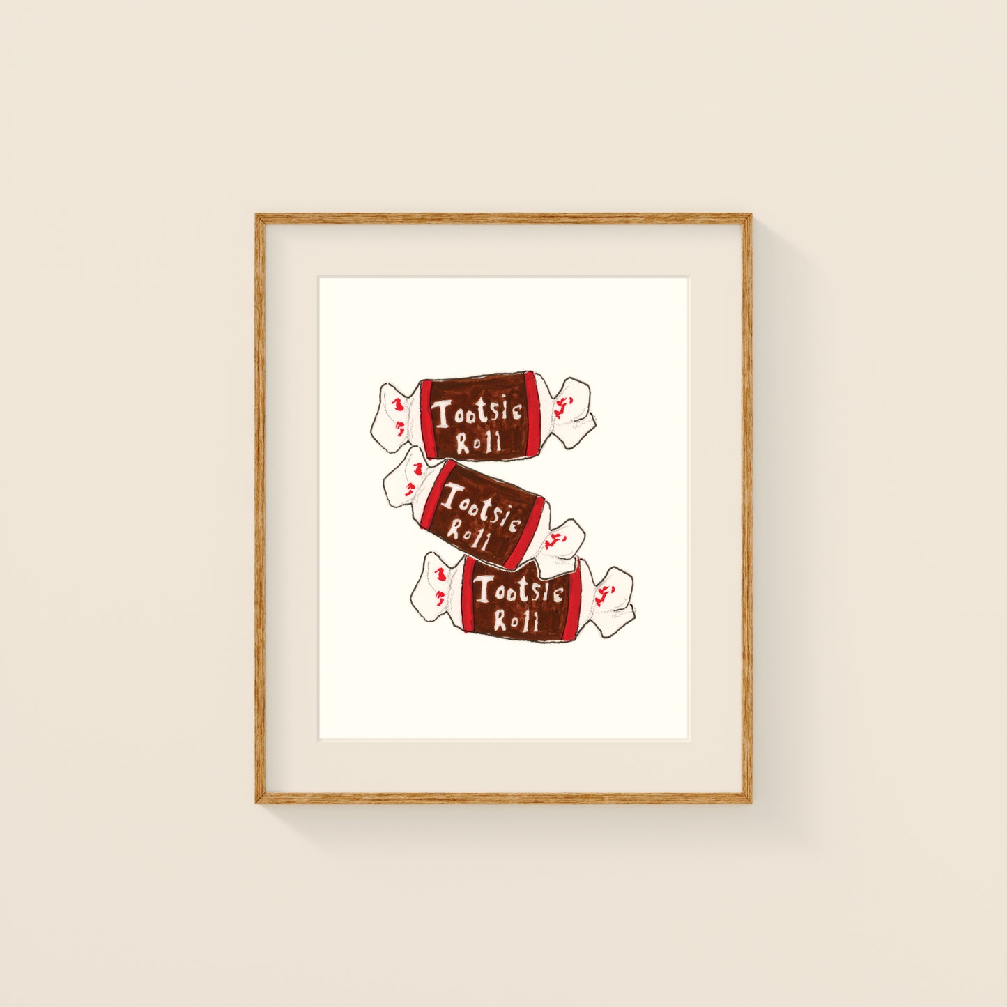 Mini Prints - Retro Candy | Gouache and Ink