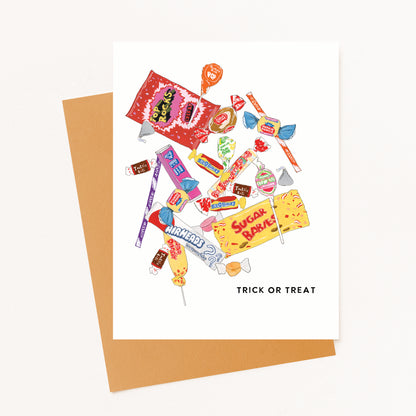 Trick or Treat Halloween Greeting Card
