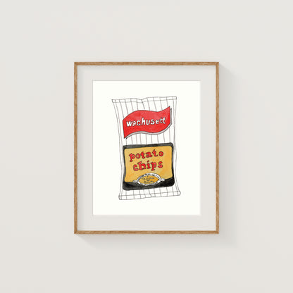 Individual New England Foods Mini Art Prints | Watercolor and Ink