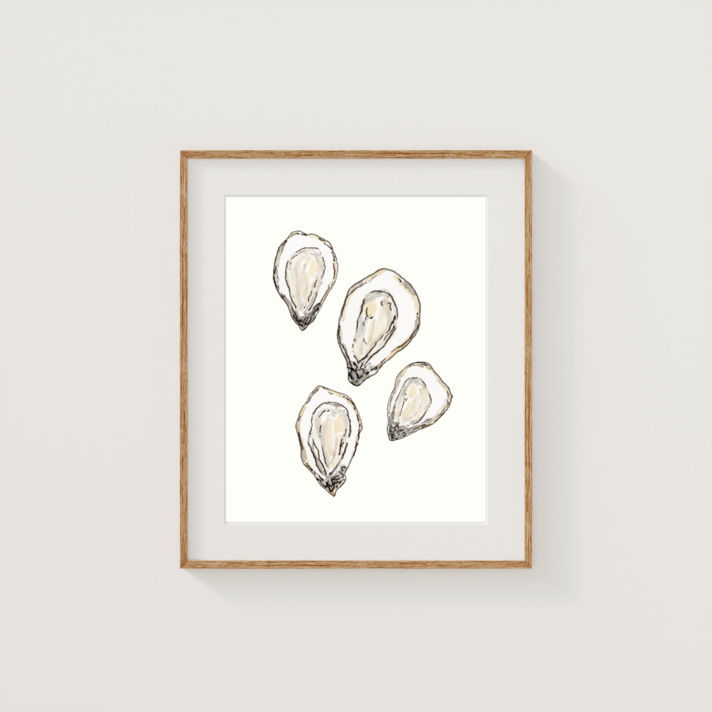 Individual New England Foods Mini Art Prints | Watercolor and Ink
