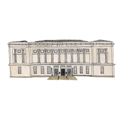 Worcester Art Museum Art Print | Watercolor and Ink